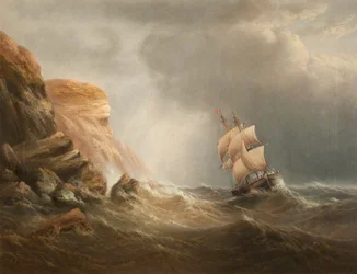 Scène côtière rocheuse